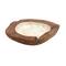 18" Brown Wood & Natural Shell Decorative Bowl